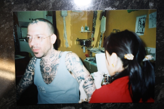 Blue tattooing Duncan  back in the day...