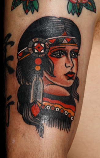 Native American Indian girl by Matty D